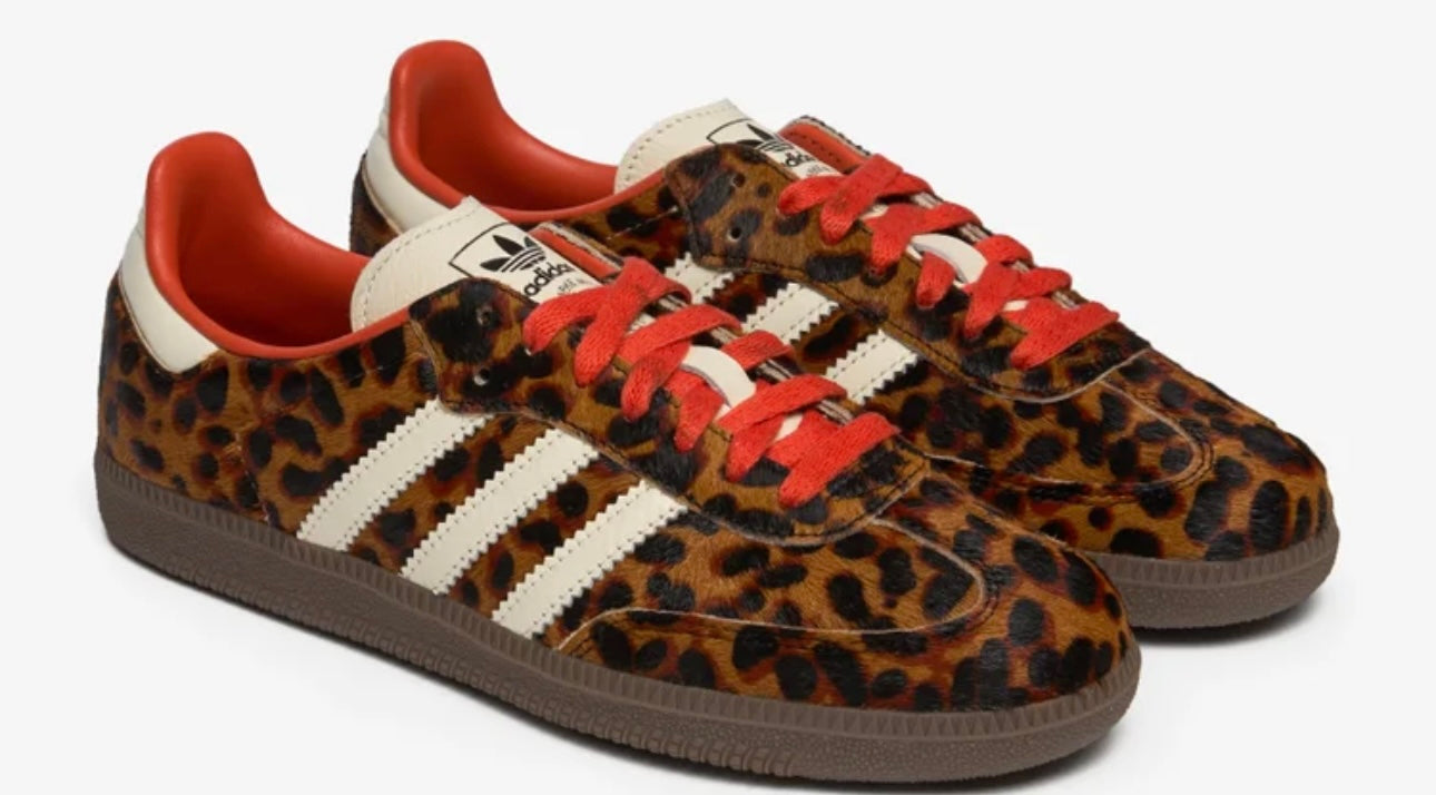 Adidas Samba OG Red Leopard