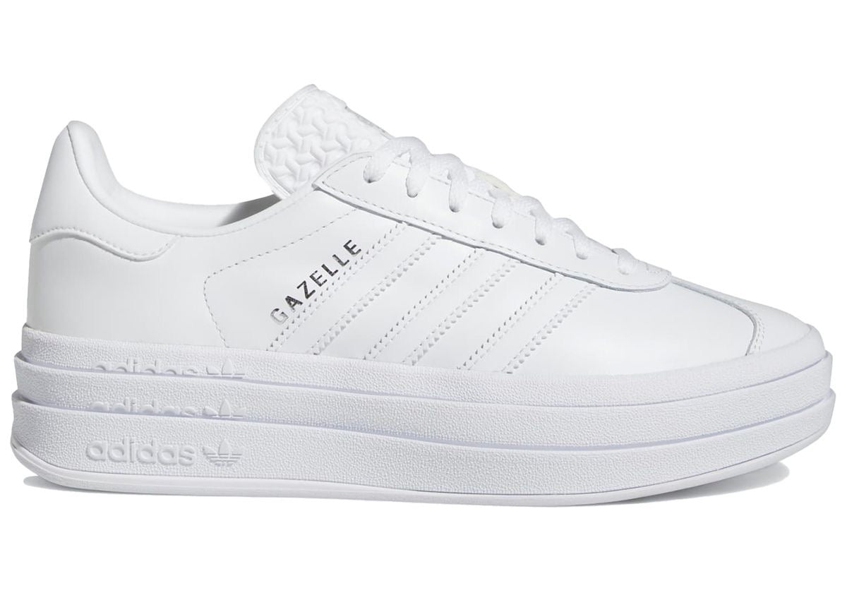 Adidas Gazelle Bold Triple White (Women's) Sneakers in Cloud White