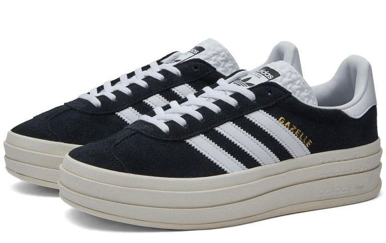 adidas Originals Gazelle Bold Shoes, Core Black/Cloud White