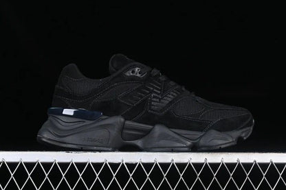 9060 Triple Black Suede
