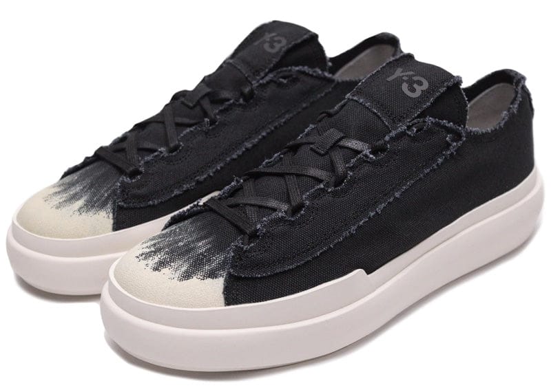 adidas Y-3 Nizza Low Black Off White Worn-In