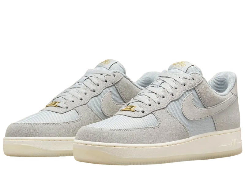 Nike Air Force 1 Low '07 LV8 Light Smoke Grey Metallic Gold Pale Ivory