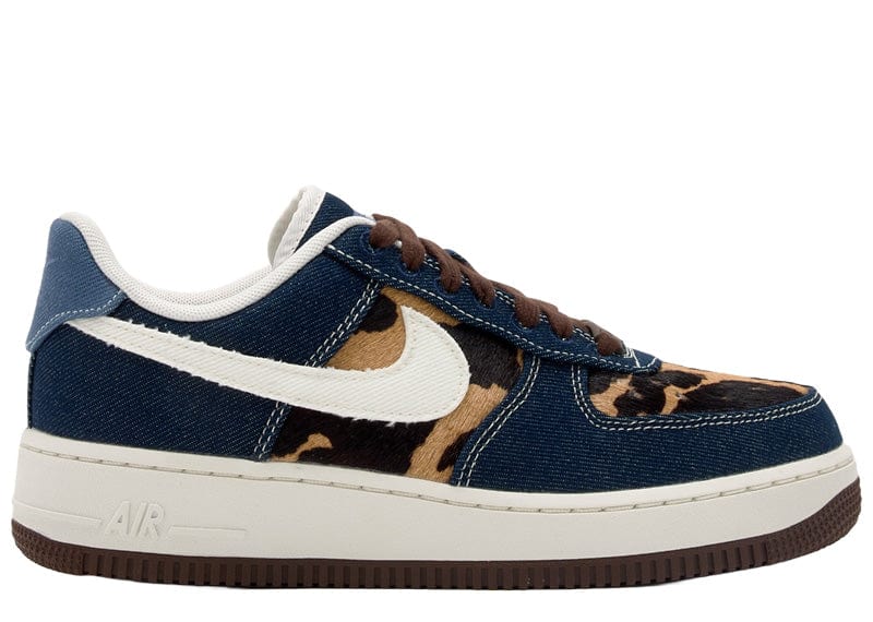 Nike Air Force 1 Low Cheetah Blue Denim (Women's)