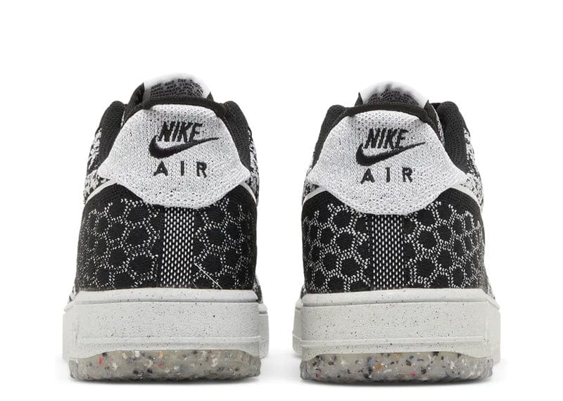 Nike Air Force 1 Low Crater Flyknit Black White Melange