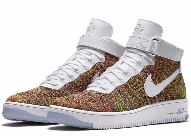 Nike Air Force 1 Mid Flyknit Multi-Color White