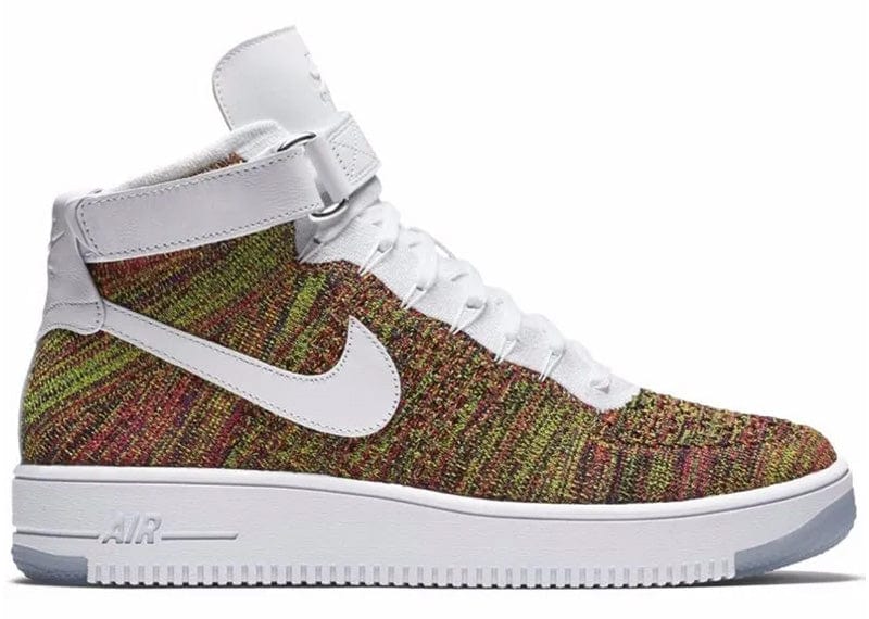 Nike Air Force 1 Mid Flyknit Multi-Color White