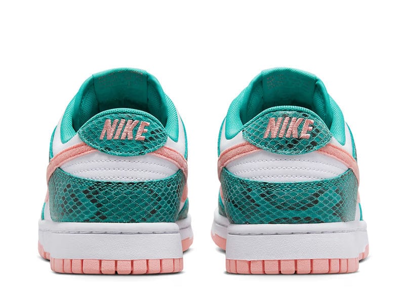 Nike Dunk Low Snakeskin Washed Teal Bleached Coral