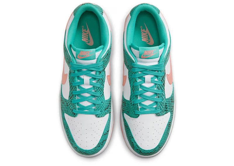 Nike Dunk Low Snakeskin Washed Teal Bleached Coral