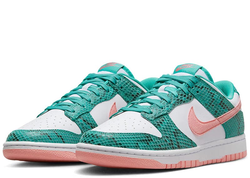 Nike Dunk Low Snakeskin Washed Teal Bleached Coral