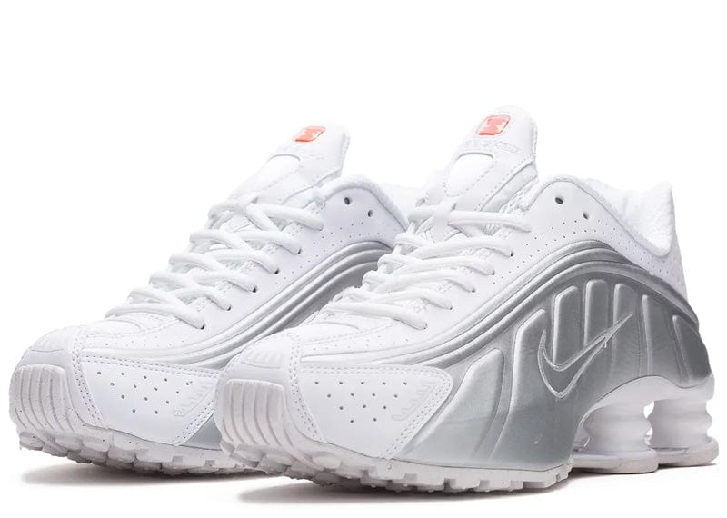 Nike Shox R4 White Metallic Silver (Women's)